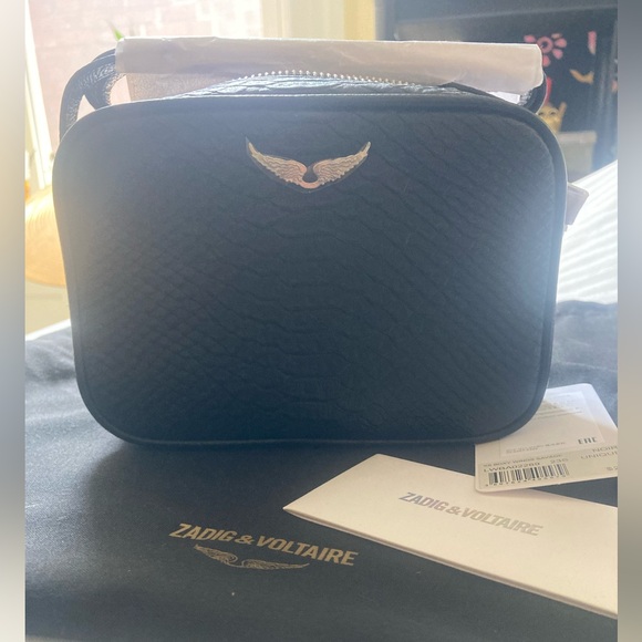 Zadig & Voltaire Black Leather Bag with Dustbag and Tags - Picture 8 of 15